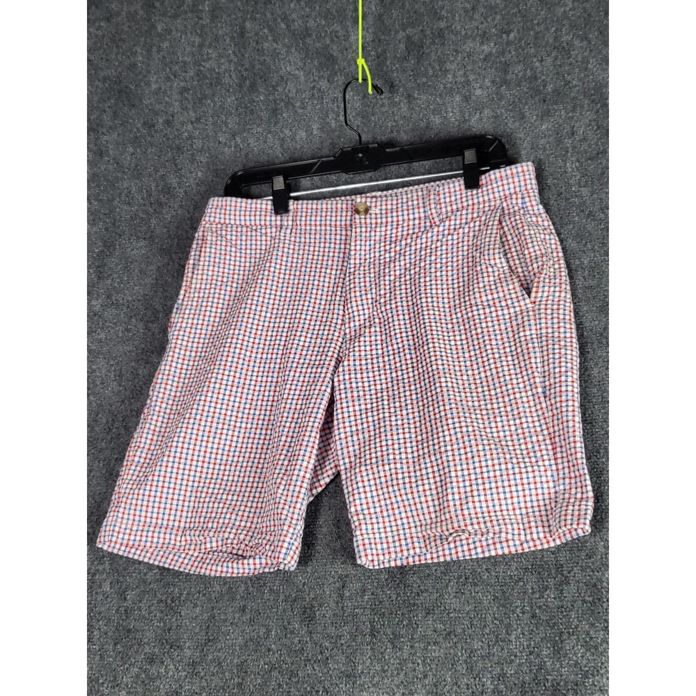 Vineyard‎ Vines Plaid Shorts Flat Front Casual Summer Men Size 32 Preppy Casual